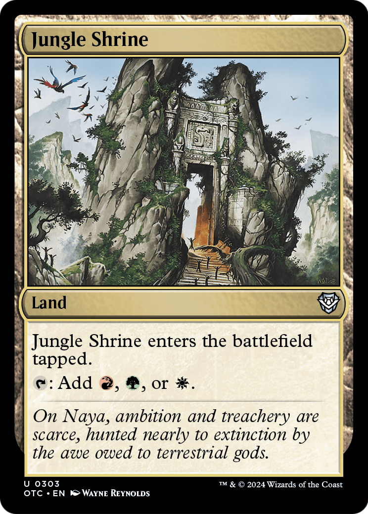 Jungle Shrine (OTC-303) [Outlaws of Thunder Junction Commander]