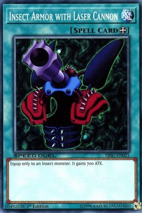 Insect Armor with Laser Cannon (Common) (SBSC-EN021) - Speed Duel: Scars of Battle 1st Edition