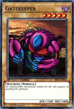 Gatekeeper (Common) (SBSC-EN022) - Speed Duel: Scars of Battle 1st Edition