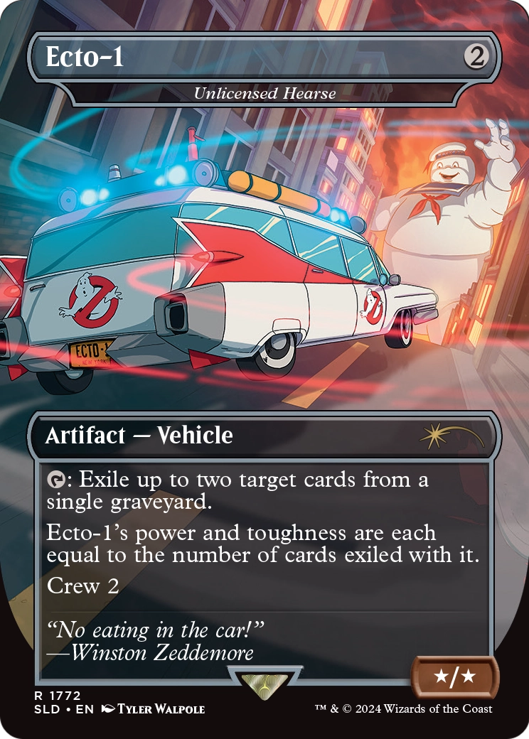 Ecto-1 - Unlicensed Hearse (SLD-1772) (Borderless) [Secret Lair Drop]