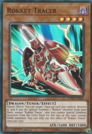 Rokket Tracer (Super Rare) (SDRR-EN002) - Structure Deck: Rokket Revolt 1st Edition