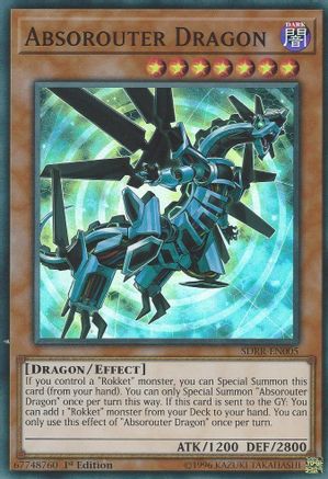 Absorouter Dragon (Super Rare) (SDRR-EN005) - Structure Deck: Rokket Revolt 1st Edition