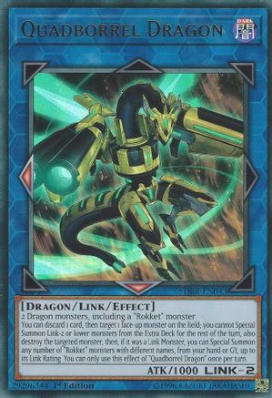 Quadborrel Dragon (Ultra Rare) (SDRR-EN043) - Structure Deck: Rokket Revolt 1st Edition
