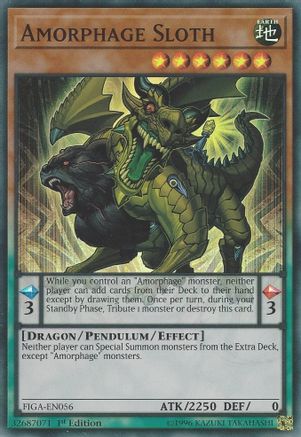 Amorphage Sloth (Super Rare) (FIGA-EN056) - Fists of the Gadgets 1st Edition