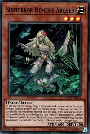 Subterror Nemesis Archer (Super Rare) (OP11-EN005) - OTS Tournament Pack 11 Unlimited