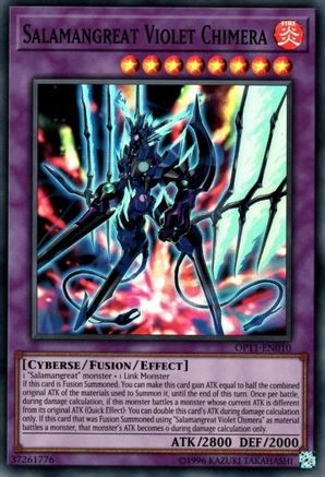 Salamangreat Violet Chimera (Super Rare) (OP11-EN010) - OTS Tournament Pack 11 Unlimited