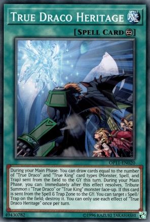 True Draco Heritage (Common) (OP11-EN020) - OTS Tournament Pack 11 Unlimited