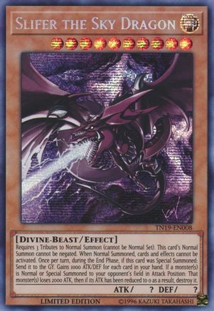 Slifer the Sky Dragon (Prismatic Secret Rare) (TN19-EN008) - 2019 Gold Sarcophagus Tin Limited