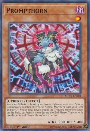 Prompthorn (Common) (MP19-EN001) - 2019 Gold Sarcophagus Tin Mega Pack Unlimited