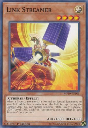 Link Streamer (Common) (MP19-EN003) - 2019 Gold Sarcophagus Tin Mega Pack 1st Edition