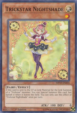 Trickstar Nightshade (Common) (MP19-EN004) - 2019 Gold Sarcophagus Tin Mega Pack Unlimited