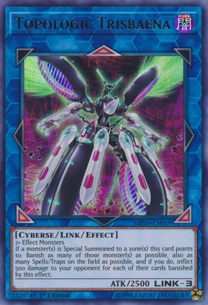 Topologic Trisbaena (Ultra Rare) (MP19-EN019) - 2019 Gold Sarcophagus Tin Mega Pack 1st Edition