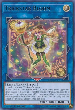 Trickstar Bloom (Rare) (MP19-EN022) - 2019 Gold Sarcophagus Tin Mega Pack Unlimited
