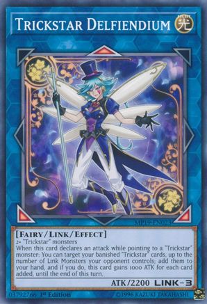 Trickstar Delfiendium (Common) (MP19-EN023) - 2019 Gold Sarcophagus Tin Mega Pack Unlimited