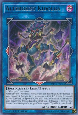 Altergeist Kidolga (Rare) (MP19-EN024) - 2019 Gold Sarcophagus Tin Mega Pack 1st Edition