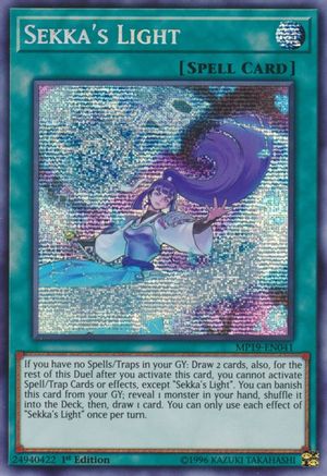 Sekka's Light (Prismatic Secret Rare) (MP19-EN041) - 2019 Gold Sarcophagus Tin Mega Pack Unlimited