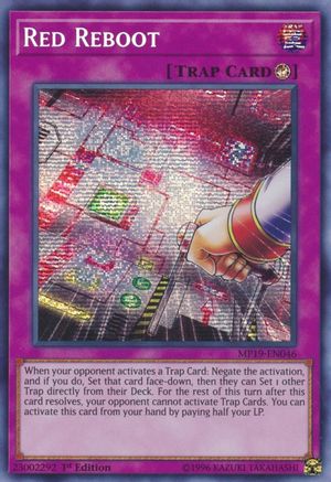 Red Reboot (Prismatic Secret Rare) (MP19-EN046) - 2019 Gold Sarcophagus Tin Mega Pack Unlimited