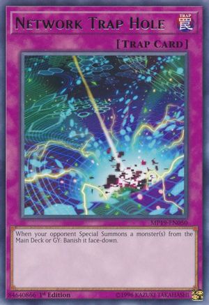 Network Trap Hole (Rare) (MP19-EN050) - 2019 Gold Sarcophagus Tin Mega Pack Unlimited