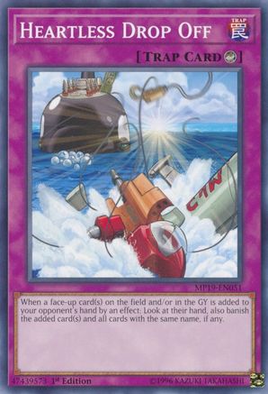 Heartless Drop Off (Common) (MP19-EN051) - 2019 Gold Sarcophagus Tin Mega Pack Unlimited