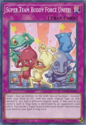 Super Team Buddy Force Unite! (Common) (MP19-EN054) - 2019 Gold Sarcophagus Tin Mega Pack 1st Edition