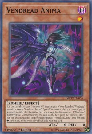 Vendread Anima (Common) (MP19-EN056) - 2019 Gold Sarcophagus Tin Mega Pack 1st Edition