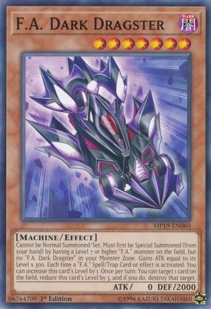 F.A. Dark Dragster (Common) (MP19-EN060) - 2019 Gold Sarcophagus Tin Mega Pack Unlimited