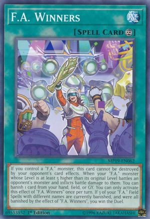 F.A. Winners (Common) (MP19-EN062) - 2019 Gold Sarcophagus Tin Mega Pack 1st Edition