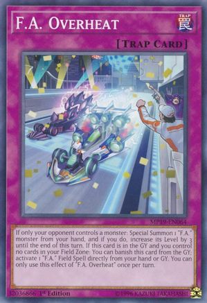 F.A. Overheat (Common) (MP19-EN064) - 2019 Gold Sarcophagus Tin Mega Pack Unlimited