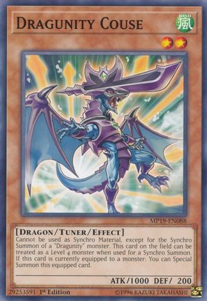 Dragunity Couse (Common) (MP19-EN088) - 2019 Gold Sarcophagus Tin Mega Pack 1st Edition