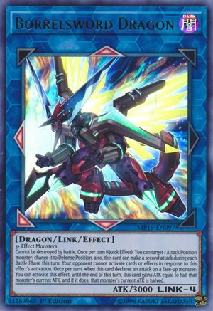 Borrelsword Dragon (Ultra Rare) (MP19-EN097) - 2019 Gold Sarcophagus Tin Mega Pack 1st Edition