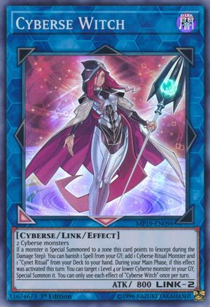 Cyberse Witch (Super Rare) (MP19-EN098) - 2019 Gold Sarcophagus Tin Mega Pack Unlimited