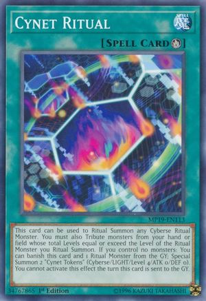 Cynet Ritual (Common) (MP19-EN113) - 2019 Gold Sarcophagus Tin Mega Pack Unlimited