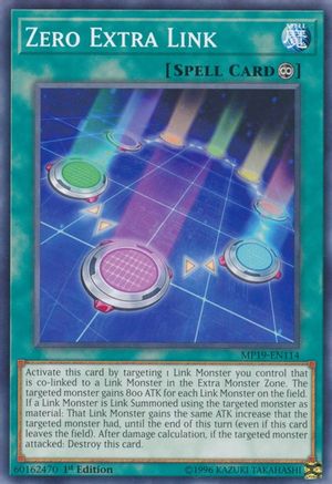 Zero Extra Link (Common) (MP19-EN114) - 2019 Gold Sarcophagus Tin Mega Pack 1st Edition