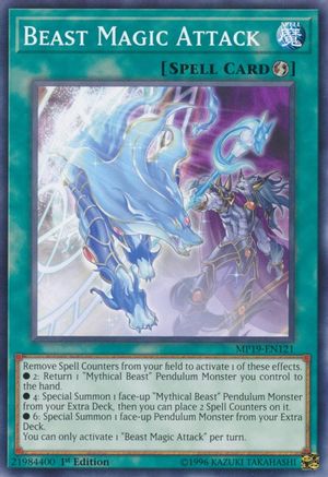 Beast Magic Attack (Common) (MP19-EN121) - 2019 Gold Sarcophagus Tin Mega Pack Unlimited