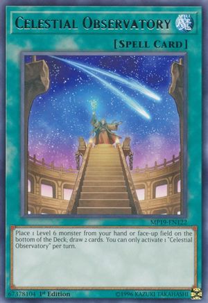 Celestial Observatory (Rare) (MP19-EN122) - 2019 Gold Sarcophagus Tin Mega Pack 1st Edition