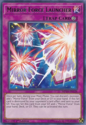 Mirror Force Launcher (Rare) (MP19-EN126) - 2019 Gold Sarcophagus Tin Mega Pack Unlimited