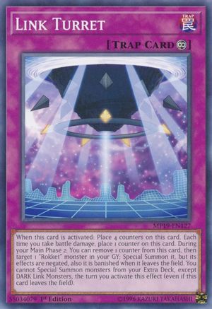 Link Turret (Common) (MP19-EN127) - 2019 Gold Sarcophagus Tin Mega Pack 1st Edition