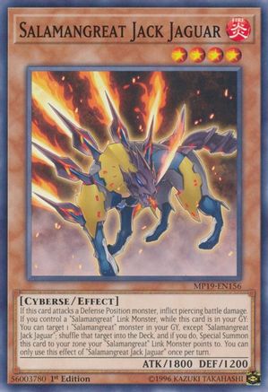 Salamangreat Jack Jaguar (Common) (MP19-EN156) - 2019 Gold Sarcophagus Tin Mega Pack 1st Edition
