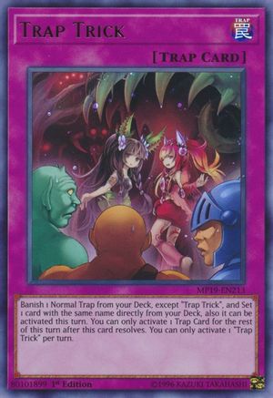 Trap Trick (Ultra Rare) (MP19-EN213) - 2019 Gold Sarcophagus Tin Mega Pack Unlimited