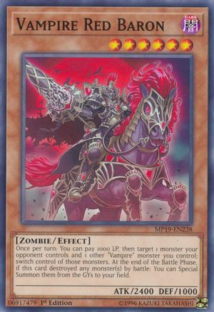 Vampire Red Baron (Common) (MP19-EN238) - 2019 Gold Sarcophagus Tin Mega Pack 1st Edition