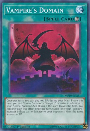 Vampire's Domain (Common) (MP19-EN241) - 2019 Gold Sarcophagus Tin Mega Pack Unlimited