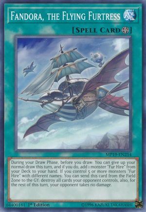 Fandora, the Flying Furtress (Common) (MP19-EN254) - 2019 Gold Sarcophagus Tin Mega Pack Unlimited