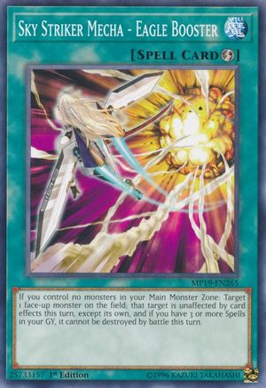 Sky Striker Mecha - Eagle Booster (Common) (MP19-EN265) - 2019 Gold Sarcophagus Tin Mega Pack 1st Edition