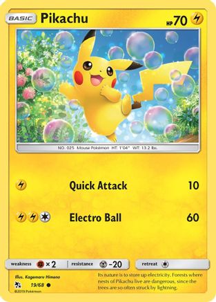 Pikachu (019/68) [Hidden Fates] - Common
