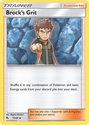 Brock's Grit (053/68) [Hidden Fates] - Uncommon