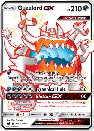 Guzzlord GX (SV71/SV94) [Hidden Fates Shiny Vault] Holofoil - Shiny Holo Rare