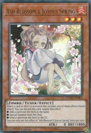 Ash Blossom & Joyous Spring (Ultra Rare) (DUDE-EN003) - Duel Devastator 1st Edition