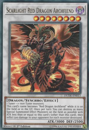 Scarlight Red Dragon Archfiend (Ultra Rare) (DUDE-EN013) - Duel Devastator 1st Edition