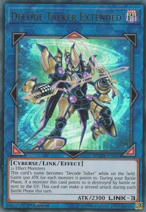 Decode Talker Extended (Ultra Rare) (DUDE-EN024) - Duel Devastator 1st Edition