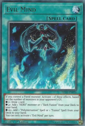 Evil Mind (Rare) (LED5-EN016) - Legendary Duelists: Immortal Destiny 1st Edition